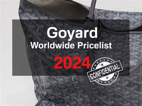 price comparison goyard tote in paris and us|goyard paris price list.